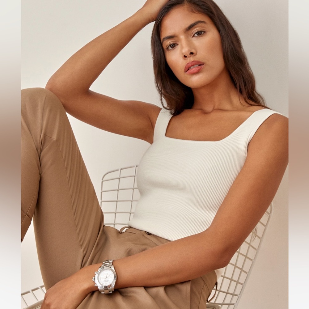 Reformation Julia Ribbed Sweater Tank